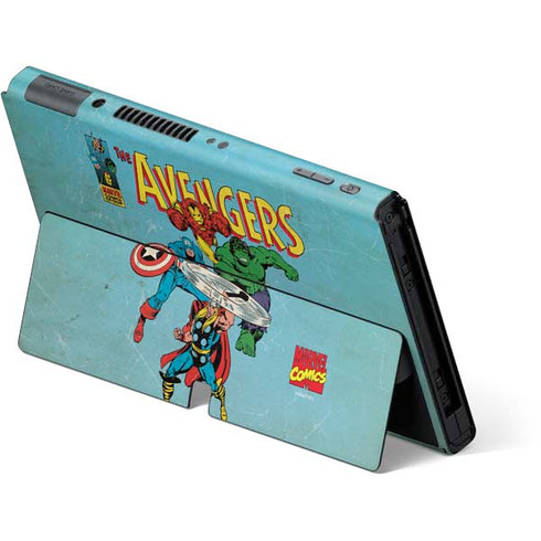 Marvel Classic Comics The Avengers Nintendo Switch OLED (2021) Skin
